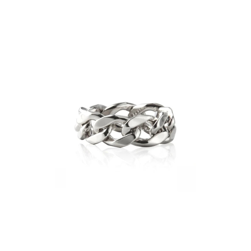 Jeberg Jewellery Mens Chain Ring I Sølv