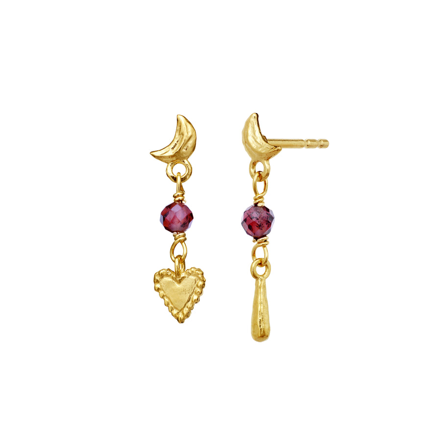 Maanesten Nuova Forgyldte Øreringe