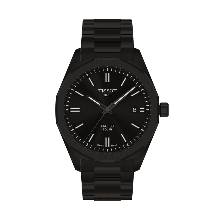 TISSOT PRC 100 SOLAR QUARTZ 39MM BLACK