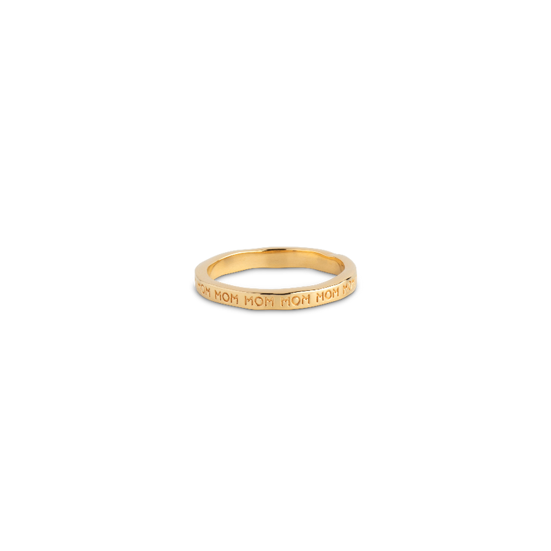 Enamel Mom Forgyldt Ring - R86G