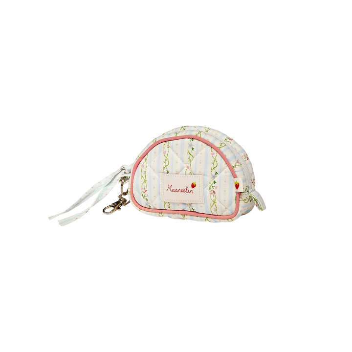 Maanesten Rui Nøglering Taske – Summer Stripes Blue