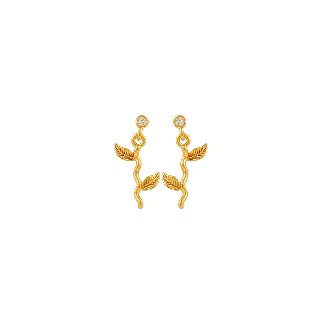 Hultquist Marigold Petite Øreringe - Forgyldt Sølv