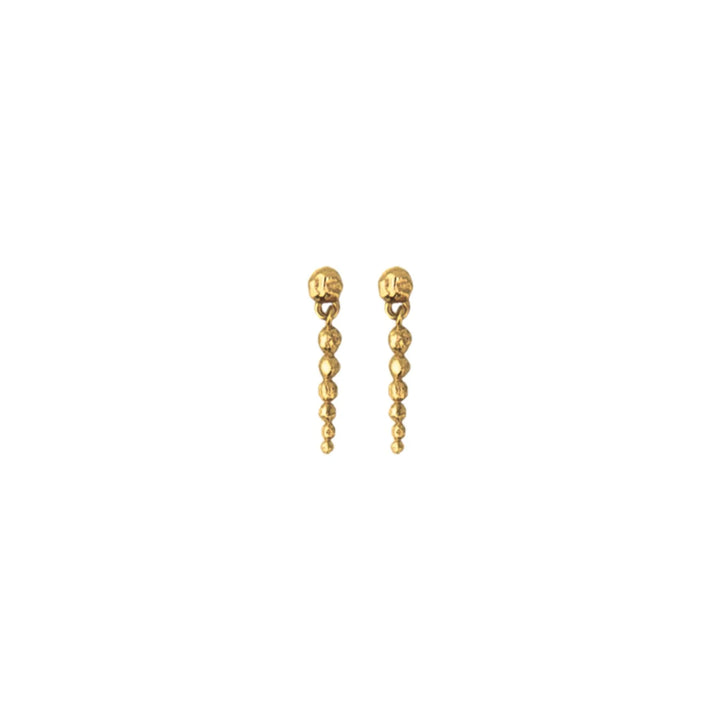 Jeberg Jewellery Golden Sun Drop Stud I Forgyldt Sølv