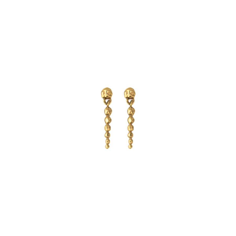 Jeberg Jewellery Golden Sun Drop Stud I Forgyldt Sølv