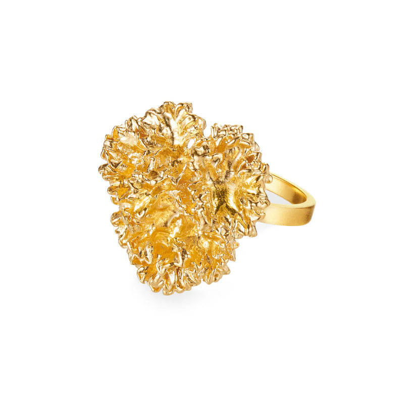 Flora Danica Persille Statement Ring - Forgyldt