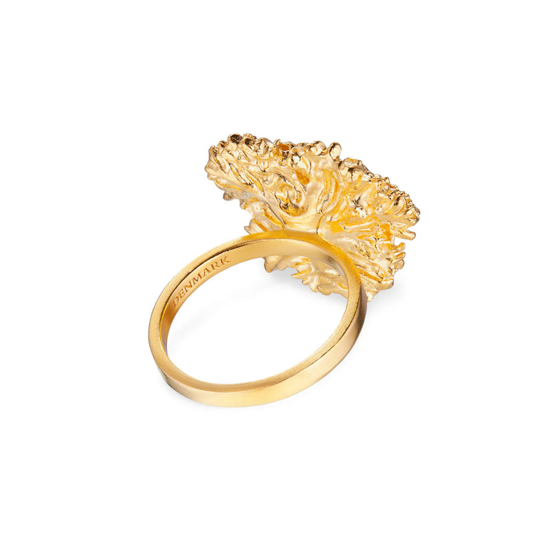 Flora Danica Persille Statement Ring - Forgyldt