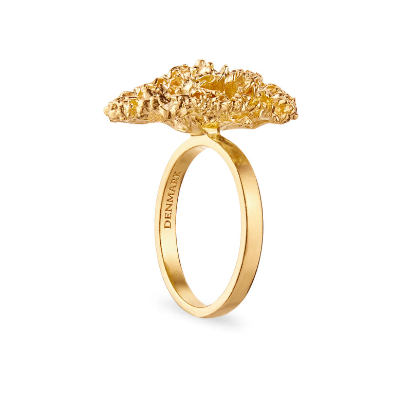 Flora Danica Persille Statement Ring - Forgyldt