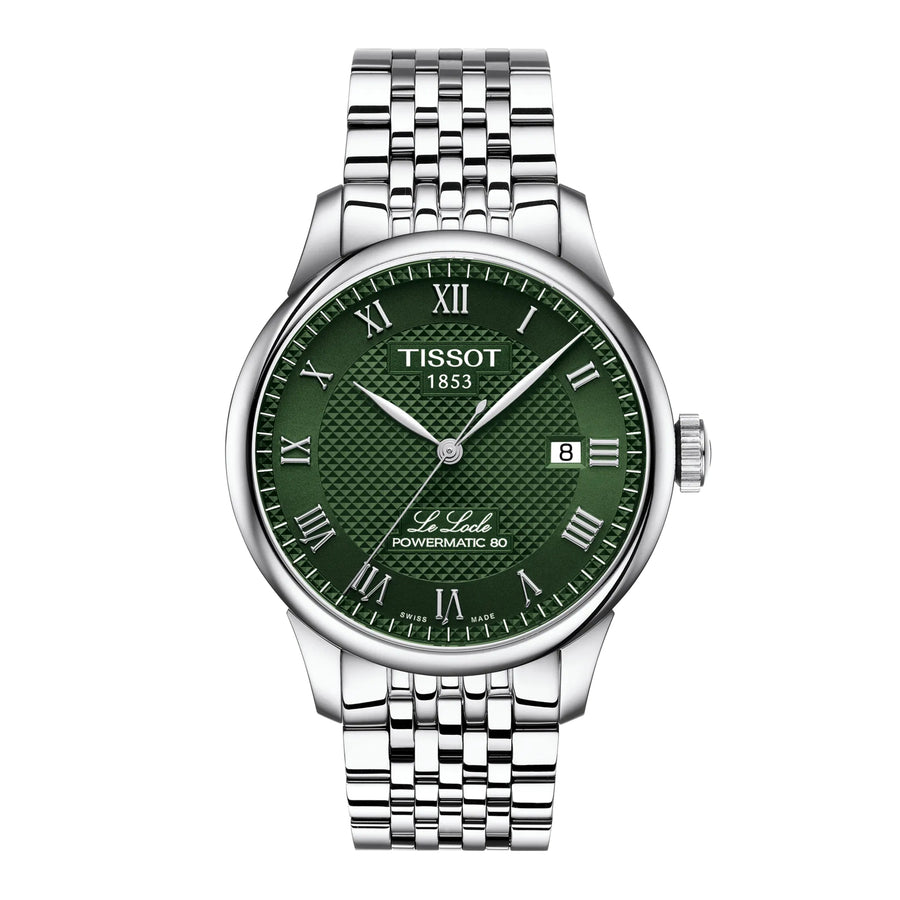 TISSOT LE LOCLE POWERMATIC 80 GRØN URSKIVE