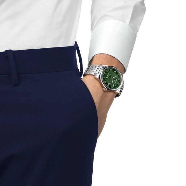 TISSOT LE LOCLE POWERMATIC 80 GRØN URSKIVE