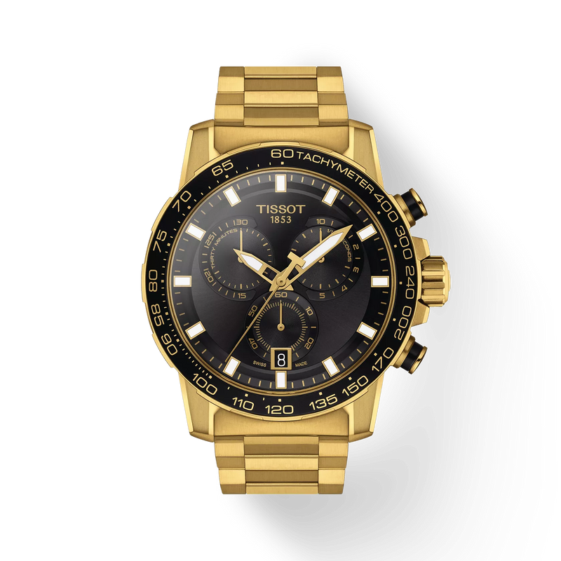 Tissot Supersport Chrono Guld PVD 45,mm - Quartz