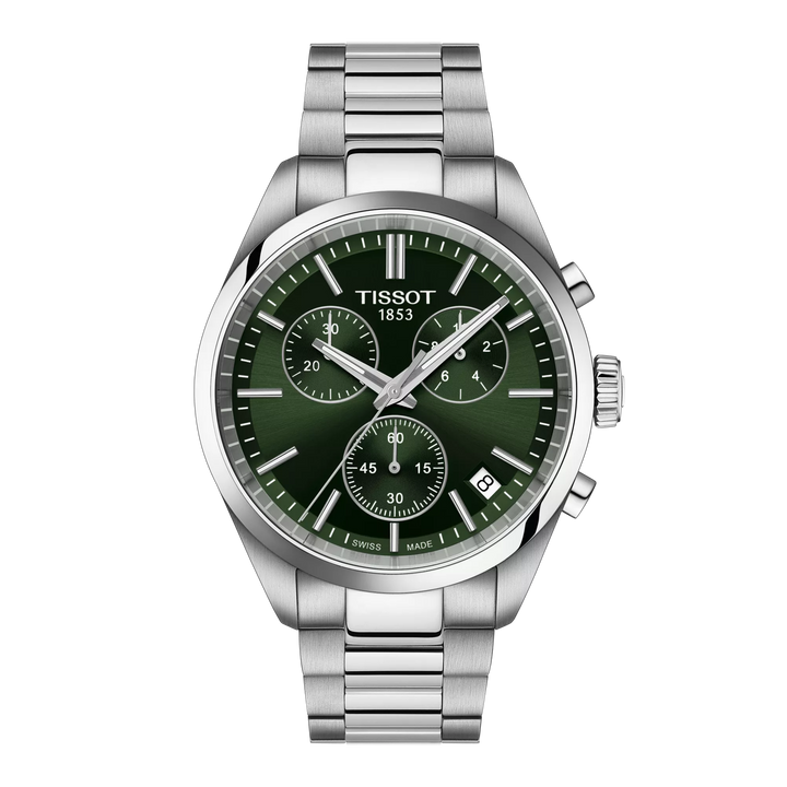 TISSOT PR 100 CHRONOGRAPH MED GRØN URSKIVE