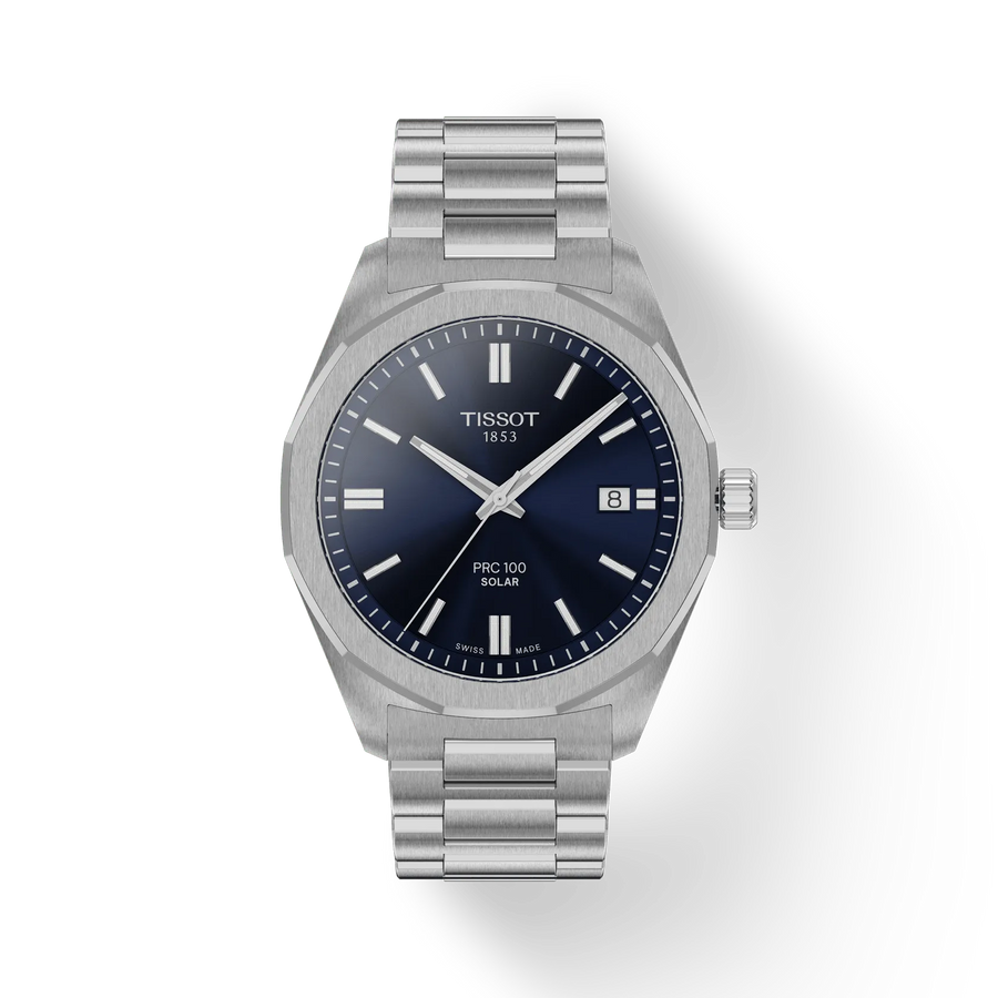 TISSOT PRC 100 SOLAR QUARTZ 39MM BLUE