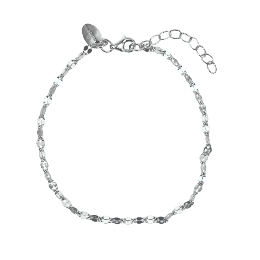 Aqua Dulce Marisol armbånd sølv, enkelt og elegant kædearmbånd med justerbar lukning. Model 5733-1