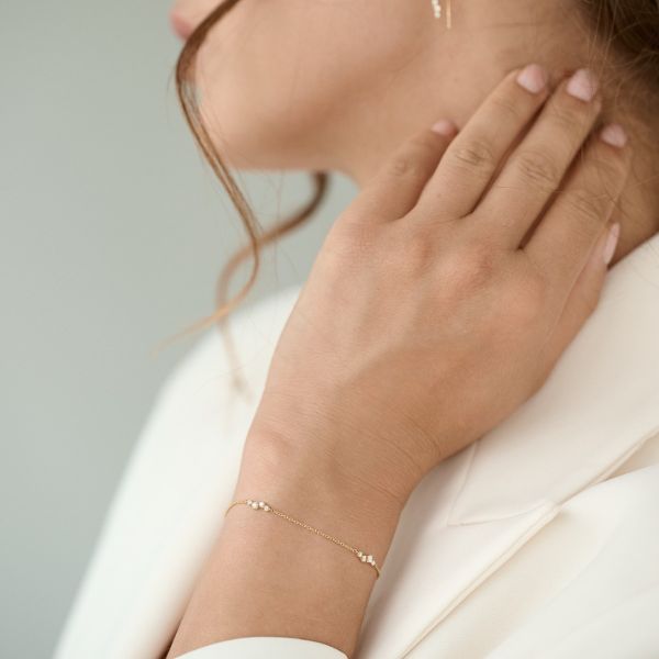 Nuran Aura Armbånd 14 kt. Guld m. 0,24 ct. Diamant – produktbillede 2