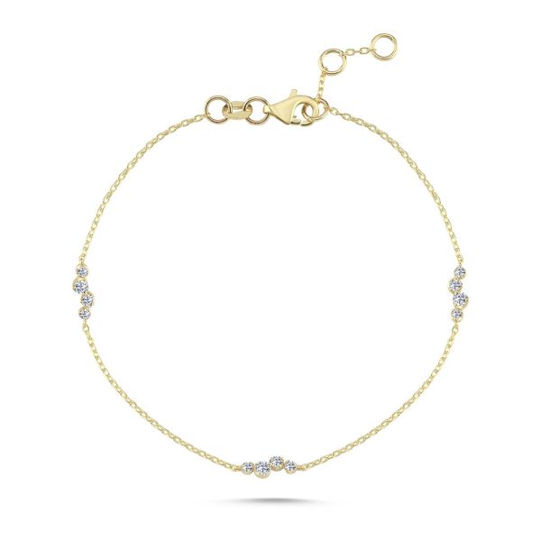 Nuran Aura Armbånd 14 kt. Guld m. 0,24 ct. Diamant – B2620-024RG