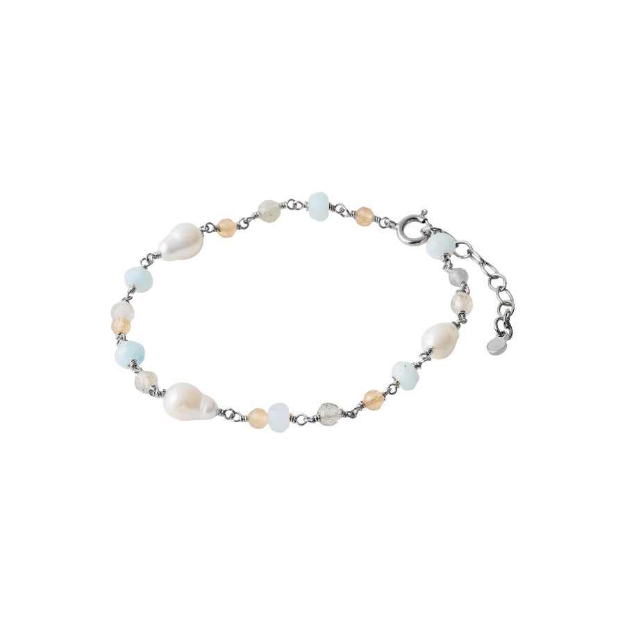 Pernille Corydon Mellow Blue Armbånd - Sølv