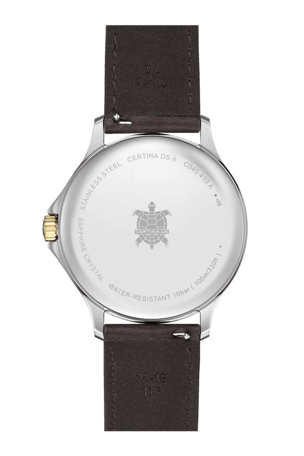 Certina DS-8 Gent 40mm m. Brun Læderrem - Herreur - C0454102603100