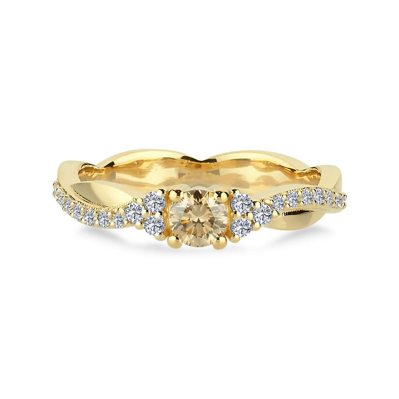 Nuran Champagne Ring Med Diamanter - A3084CH