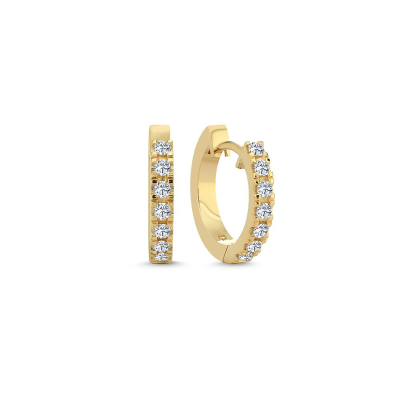 Nuran 14kt Diamant Creoler 0.28Ct W/Si 14 mm