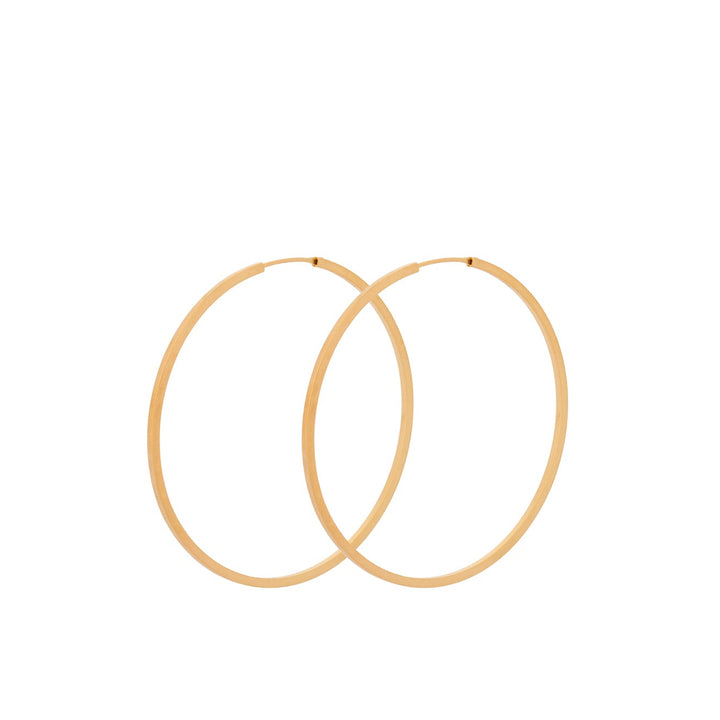 Pernille Corydon Orbit Store Hoops – Forgyldt