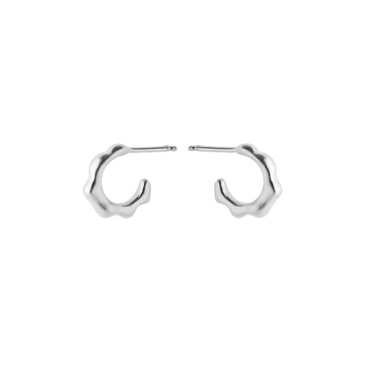Pernille Corydon Small Aqua Hoops - Sølv