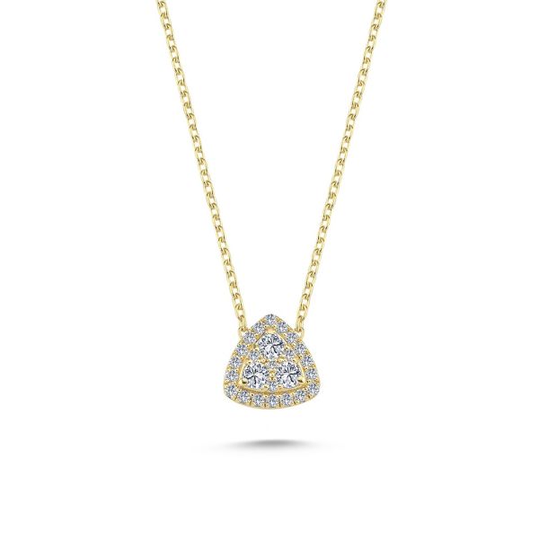 Nuran Elé Halskæde – 14 Karat Guld & Diamanter – V2601RG-029