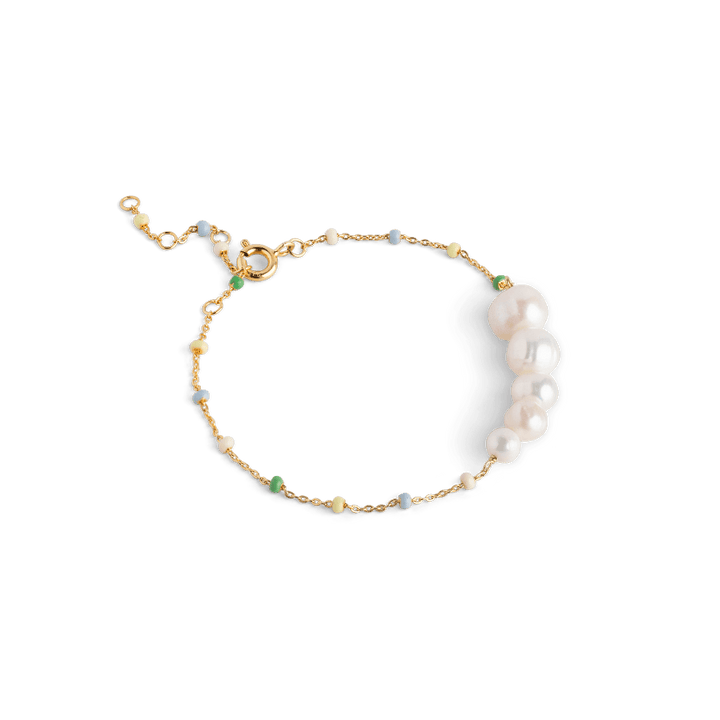 Enamel Lola Carmen Bracelet sølvforgyldt - B130G - Armbånd - B130G