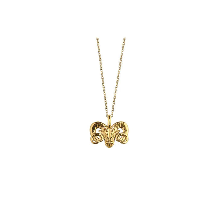 jeberg-i-am-zodiac-halskaede-forgyldt-stjernetegn med vædder vedhæng i guld-look, Model 42400-005-6