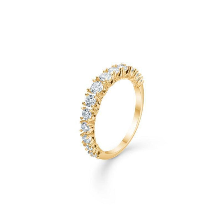 Forlovelsesring Crown Princess i 14 kt guld med 0,75 ct brillanter