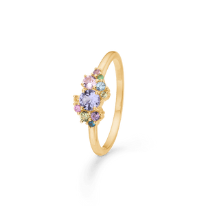 Forlovelsesringe med safir