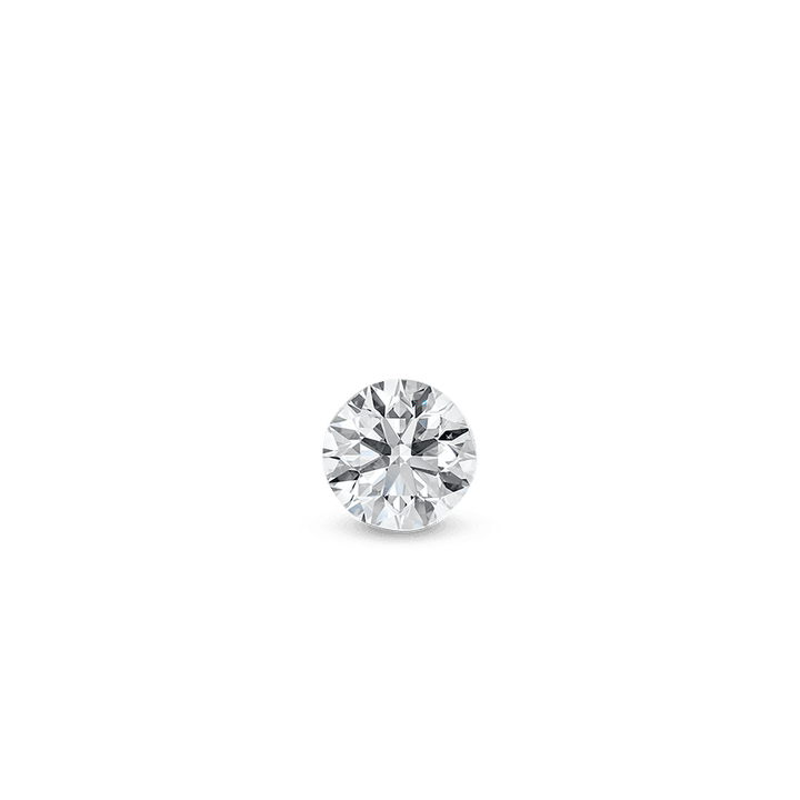 Maria Tash Invisible Set Diamond 2mm hvidguld viser en rund diamant i klassisk klar stil. Model XIVD-WG-W2-001-2.