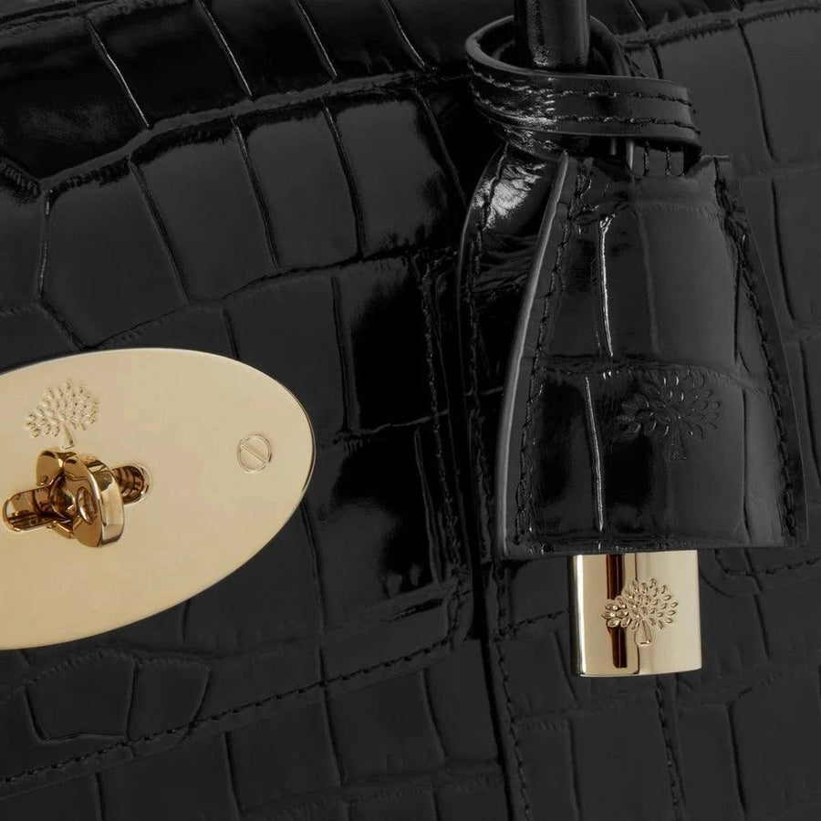 Mulberry Bayswater Croc Black - Bayswater Taske - HH9589/641A100