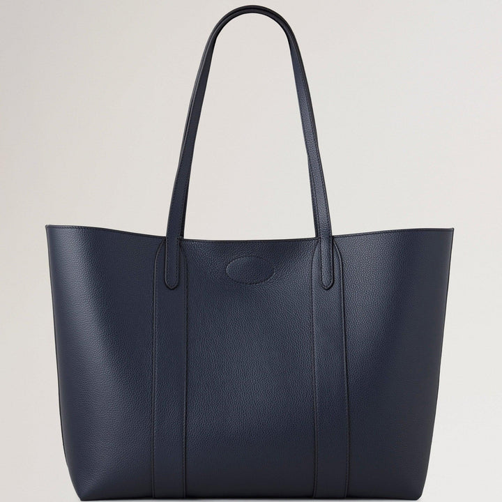 Mulberry Bayswater Tote Small Classic Grain Night Sky, blå lædertaske med lange hanke. Model HH5727205U888