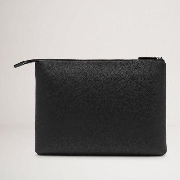 Mulberry City Laptop Heavy Grain Black laptop sleeve i sort grainet læder, model RL6311736A100.