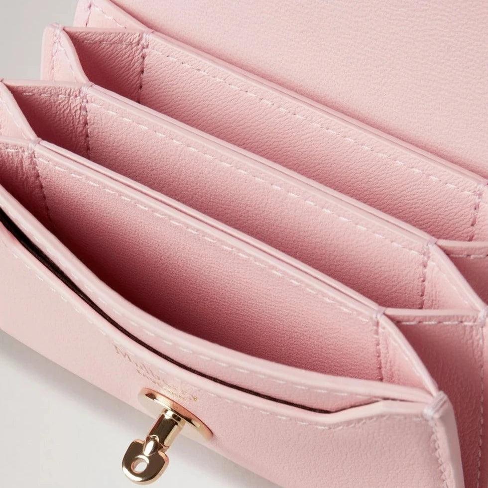 Mulberry Darley Concertina Wallet Micro Classic Grain Powder Rose - Darley Pung - RL8541/587J999