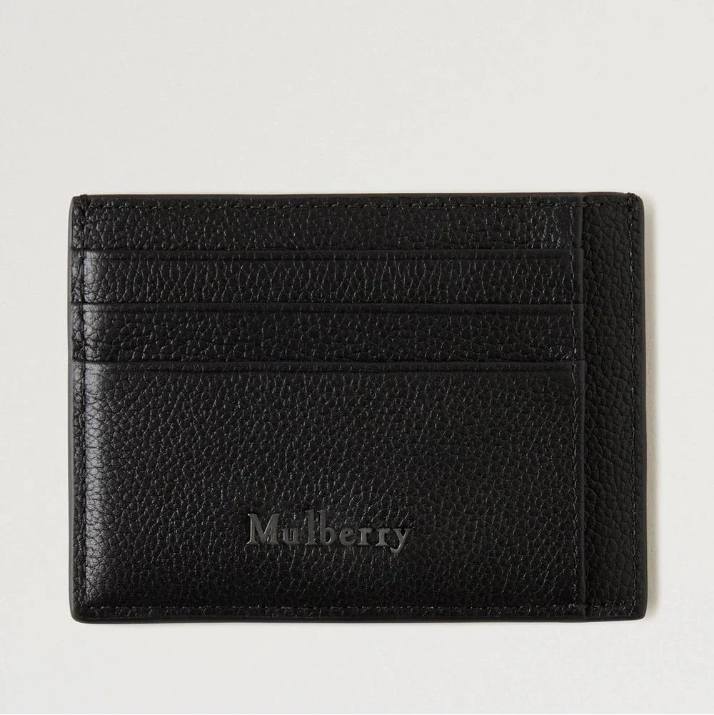 Mulberry Farringdon Card Holder Black i sort præget læder med flere kortholdere. Model RL8278645A100