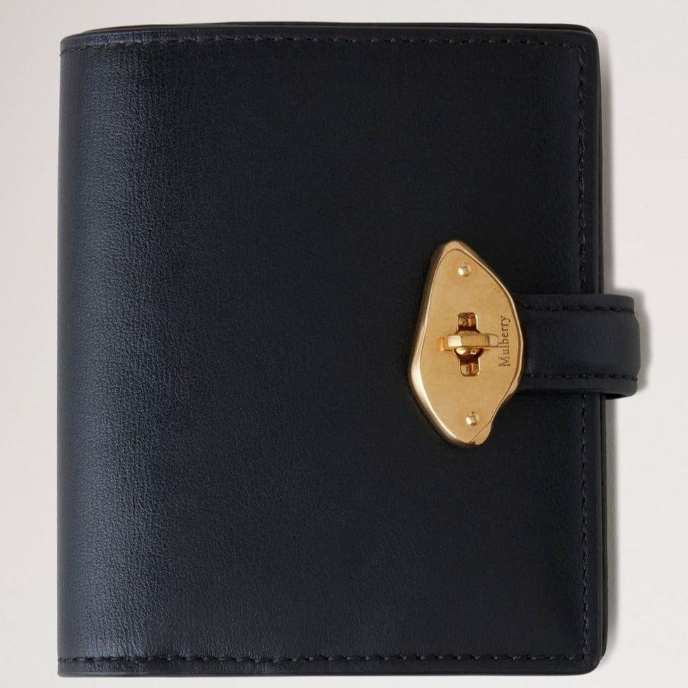 Mulberry Lana Compact Wallet High Gloss Leather Black - - RL8065/615A100