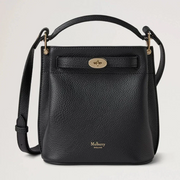 Mulberry Mini Islington Bucket Small Classic Grain Black
