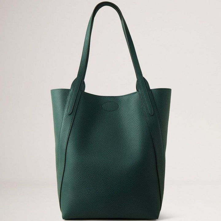 Mulberry North South Bayswater Tote i grøn læder, forside, model 23521