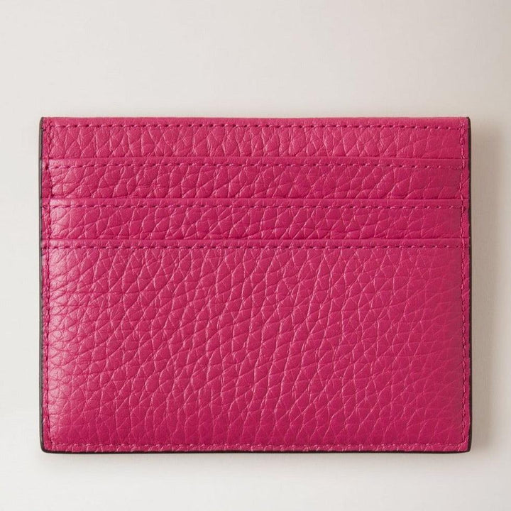 Mulberry Zipped Credit Card Slip i mulberry pink læder med synlige kortlommer. Model RL6765736J191