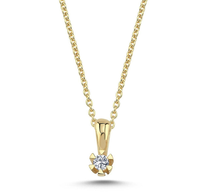 Nuran 14kt Star Vedhæng 0.05ct W.Si - Vedhæng - V1964-005-PATZRG