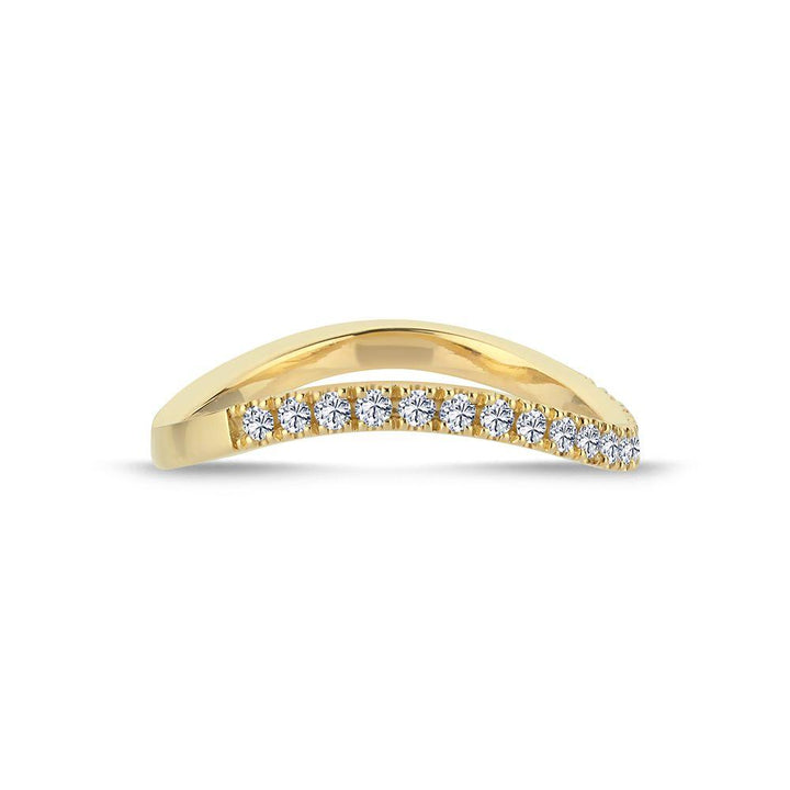 Nuran 14kt Valentina Ring 0.25ct WSI. Elegant guldring med række funklende diamanter. Model a2460-025-rg-001-2