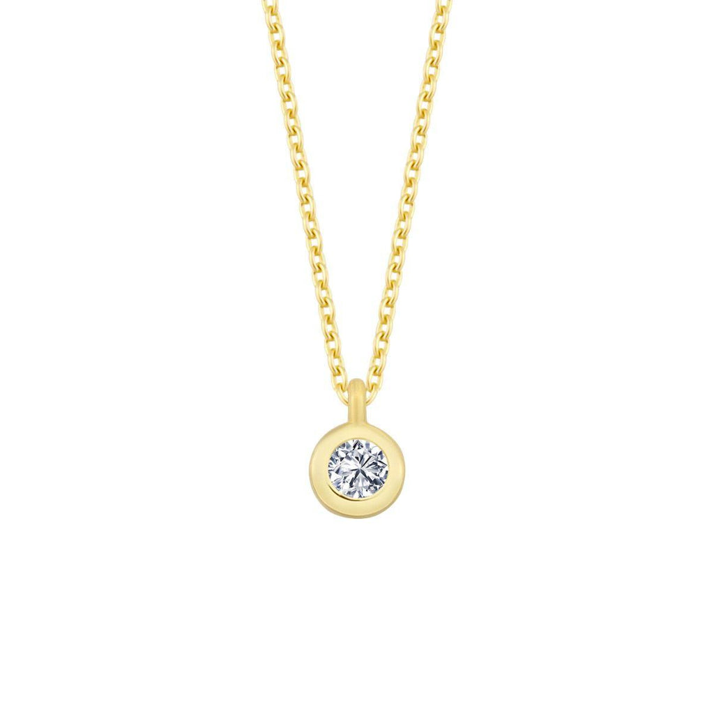 Nuran 14kt Zoe Halskæde 0.03ct W/Si - Halskæde - V2314-003RG