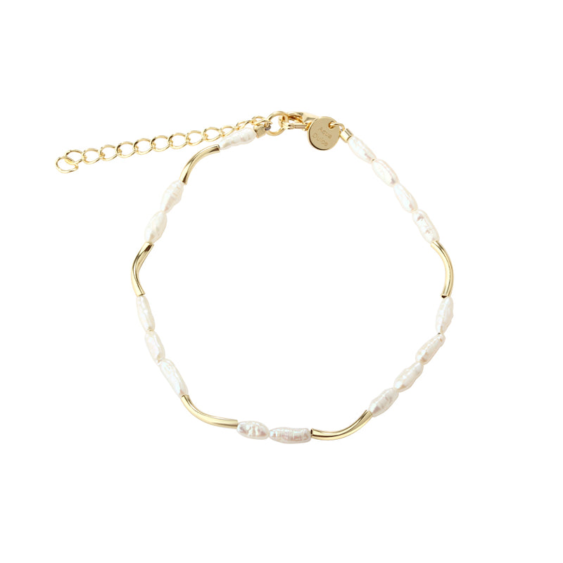 Aqua Dulce Alura White Armbånd I Forgyldt Sølv