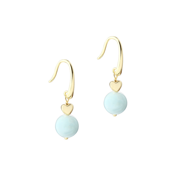 Aqua Dulce Morganite Dream Ørekrog I Forgyldt Sølv