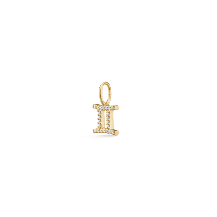 RO Copenhagen My Zodiac stjernetegn diamant vedhæng i guld med glitrende sten, Model P114Y4-007-6.