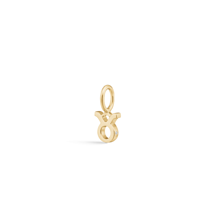 RO Copenhagen My Zodiac Stjernetegn guld vedhæng i okse tegn med diamantdetalje, Model p114y3-006-5