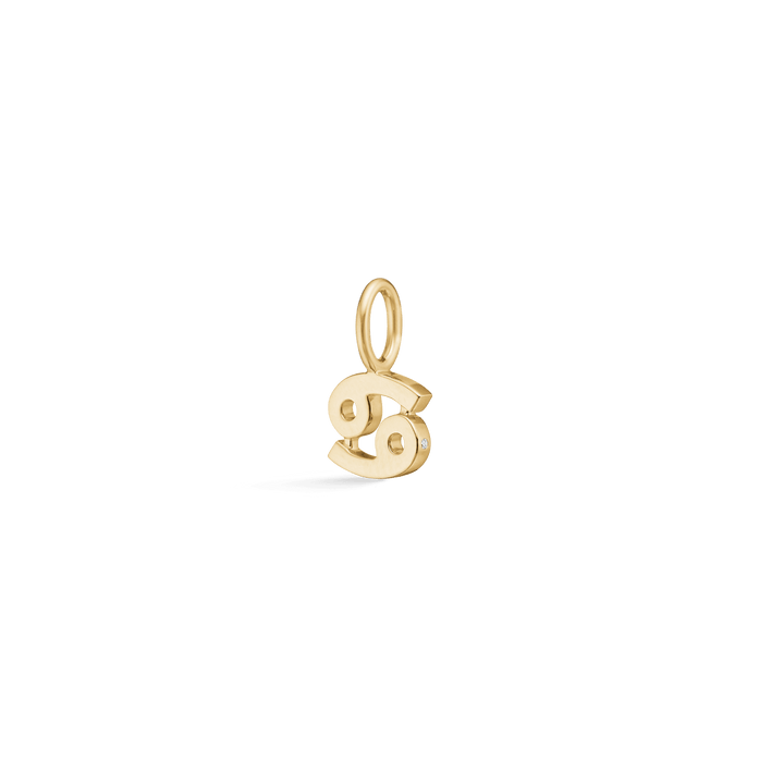 RO Copenhagen My Zodiac Stjernetegn guld vedhæng med diamantdetalje, model P114Y3-008-7.