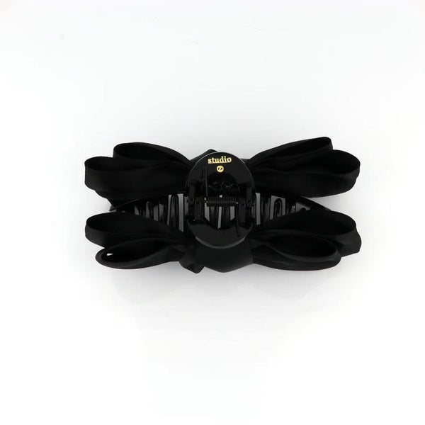 Studio Z Hårklemme Satin Sløjfe Black - Accessories - 7980020