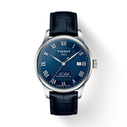 TISSOT LE LOCLE POWERMATIC 80 – BLÅ LÆDERREM